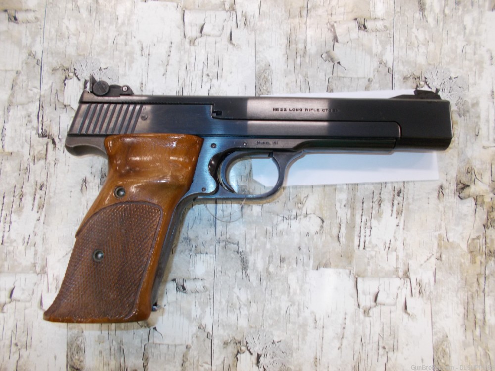SMITH & WESSON MODEL 41 TARGET 22LR 5 1/2" LIKE NEW-img-1
