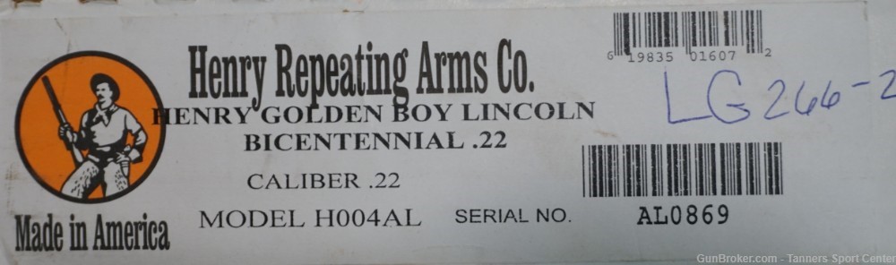 UNFIRED Henry Abraham Lincoln Bicentennial H004 H004AL Golden Boy 22lr-img-31