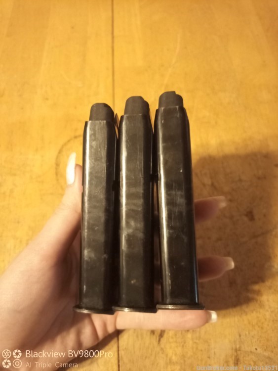 Lot of 3 Astra A100 9rd .45 ACP Magazines (Made by Mecgar)-img-4