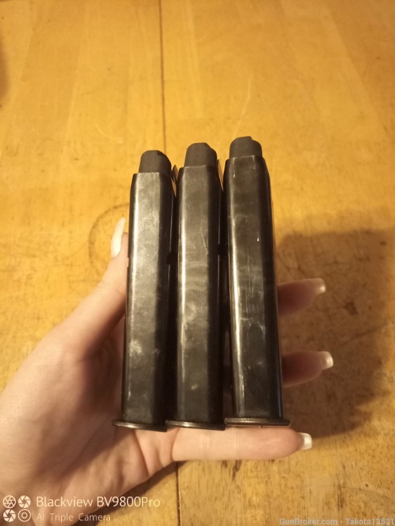 Lot of 3 Astra A100 9rd .45 ACP Magazines (Made by Mecgar)-img-5
