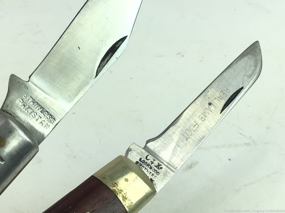Lot of 11 Vintage Folding Knives Otter Barlow Schrade Old Timer-img-5