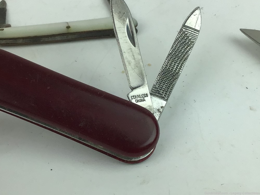 Lot of 11 Vintage Folding Knives Otter Barlow Schrade Old Timer-img-8