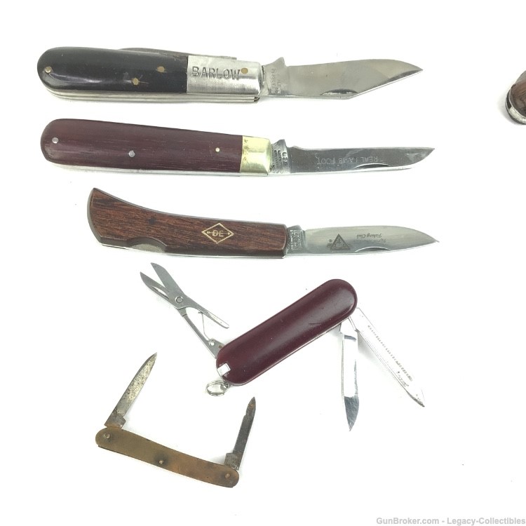 Lot of 11 Vintage Folding Knives Otter Barlow Schrade Old Timer-img-4