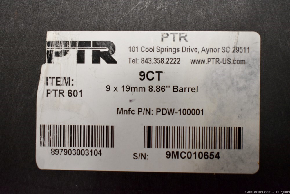 PTR 9CT Pistol 9 x 19mm - 8.86" Threaded Barrel - 30 Rd. (x2) Capacity-img-30