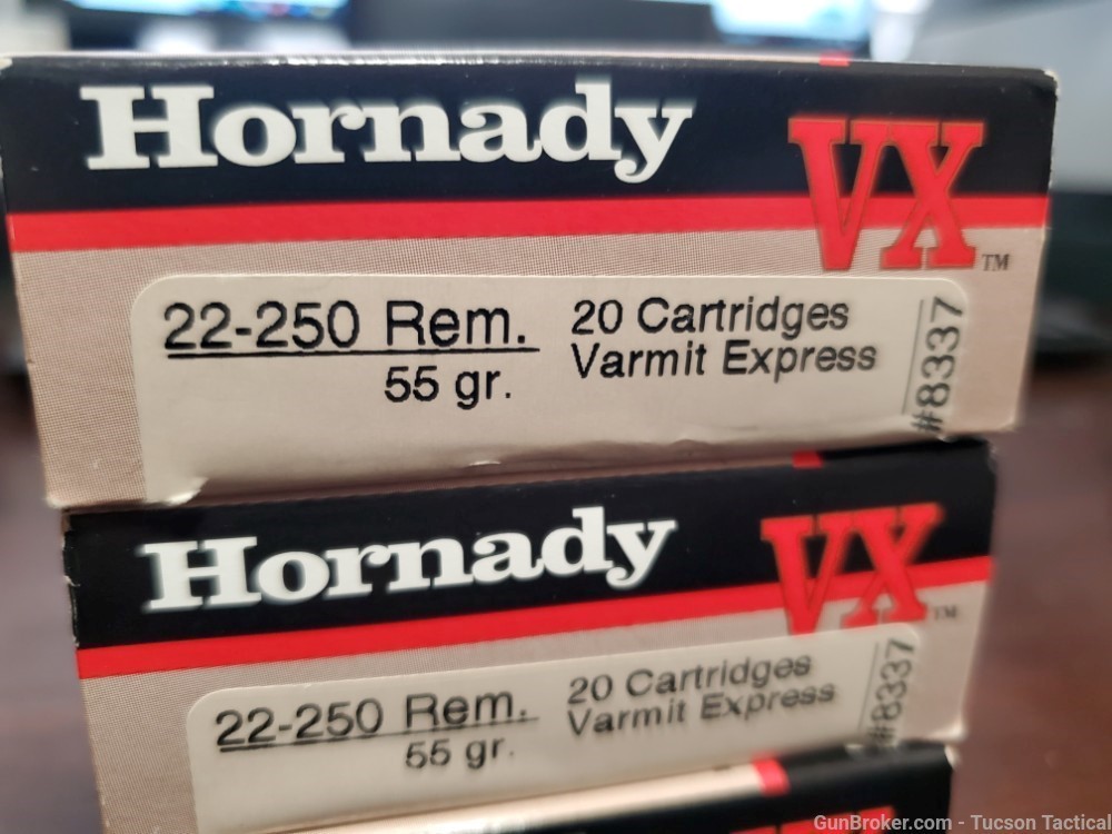 Hornady Varmint Express 55gr V-MAX .22-250 Ammo!-img-2
