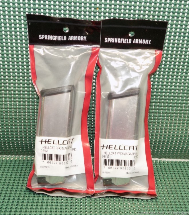 Springfield Hellcat Pro 15 Rd. Magazines #HCP5915 1 lot of 2 New NO RESERVE-img-0