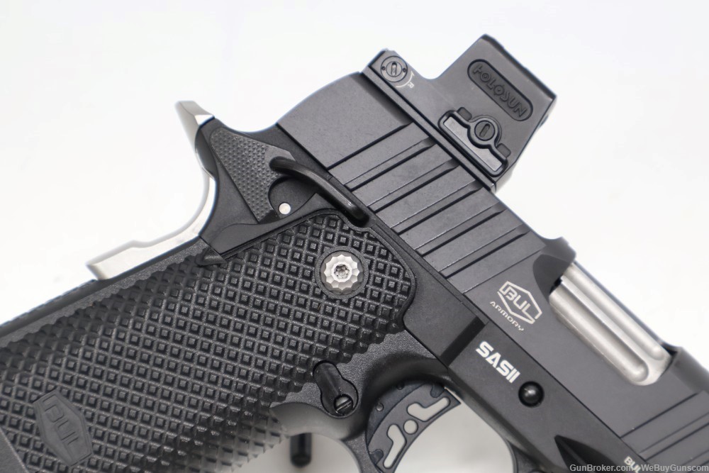 Bul Armory SASII Compact 2011 Pistol With Holosun EPS Carry Optic 9mm WOW!-img-3