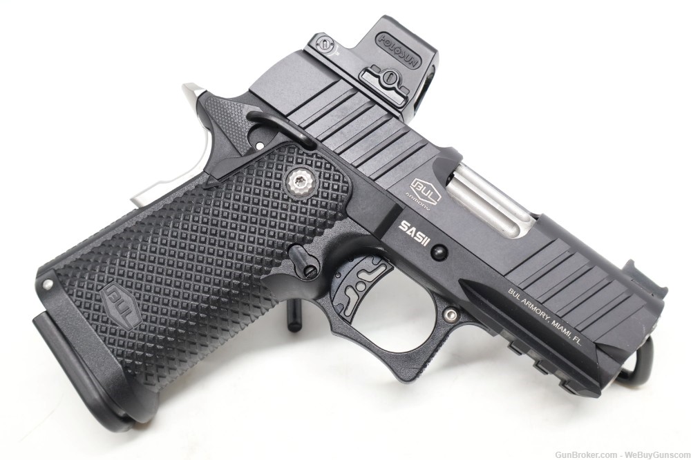 Bul Armory SASII Compact 2011 Pistol With Holosun EPS Carry Optic 9mm WOW!-img-1