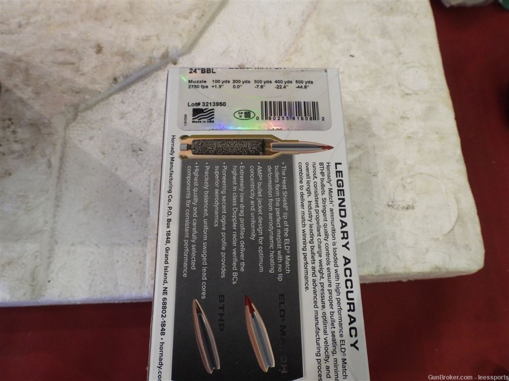 Hornady Match 6mm ARC 108gr ELD - 7 Boxes NEW-img-2