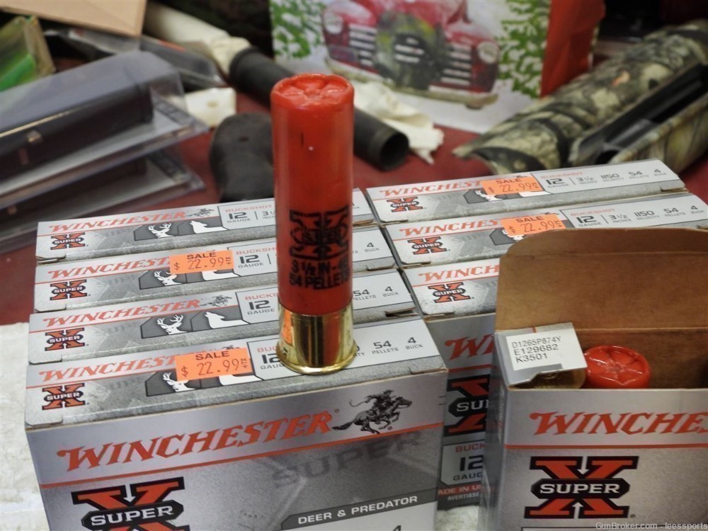 Winchester Super-X Buckshot 12ga 3-1/2" 4 Buck - 8 boxes NEW-img-3