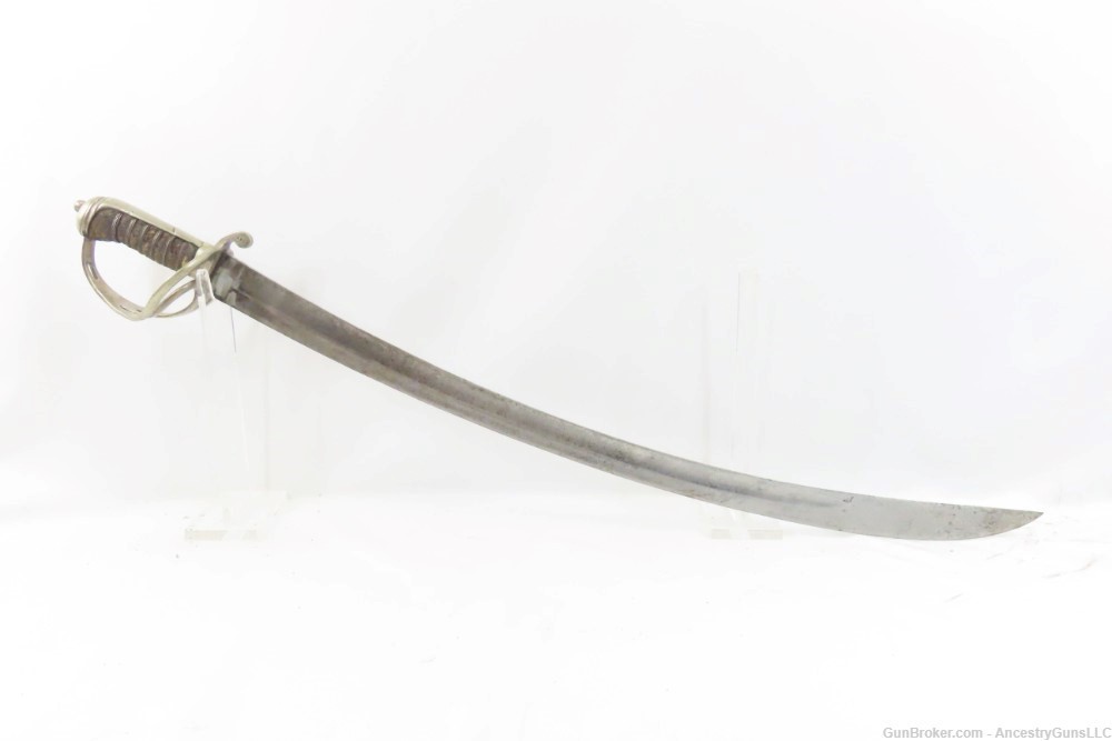 1898 Dated BRITISH Antique HENRY WILKINSON Single Edge CAVALRY Sword       -img-1