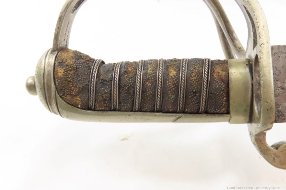 1898 Dated BRITISH Antique HENRY WILKINSON Single Edge CAVALRY Sword       -img-9