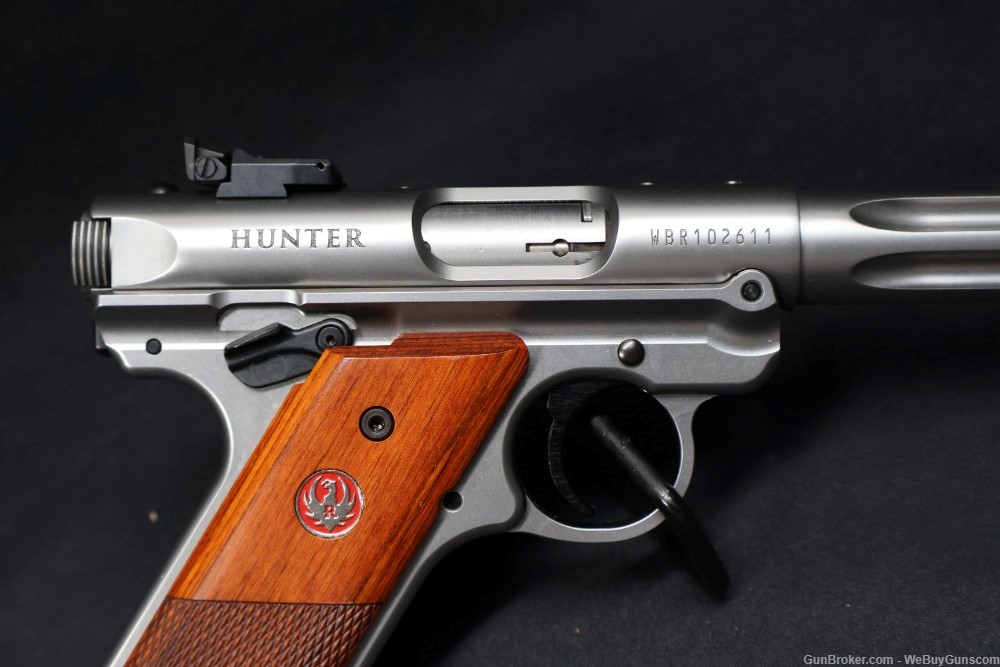 Ruge Mark IV Hunter Stainless Target Pistol .22LR COOL!-img-3