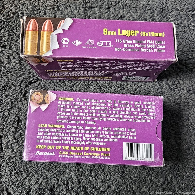 600 ROUND 9MM LUGER AMMUNITION FEDERAL HST RUSSIAN BARNAUL WOLF VITYAZ KP9-img-10