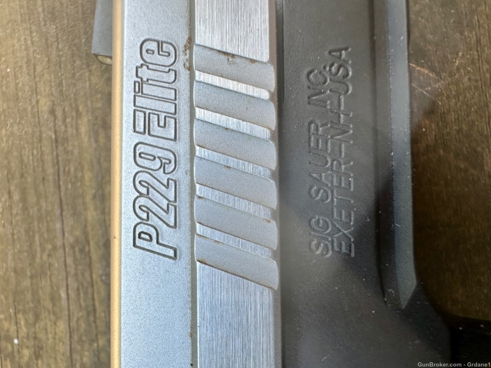 SIG Sauer P229 Platinum Elite .40 S&W 3.9” Barrel Hogue Beavertail Grips-img-5