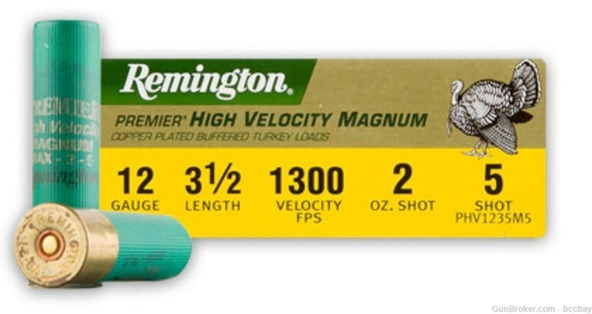 Remington Premier High Velocity Magnum Turkey 12 Ga. 3 1/2" 2 oz, #5 10rd-img-0