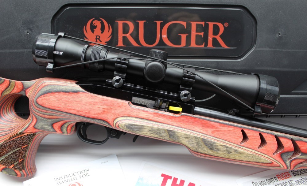 Ruger 10/22 Red Barracuda Scope 22lr CA LEGAL FREE SHIPPING W/BUY IT NOW!!-img-5