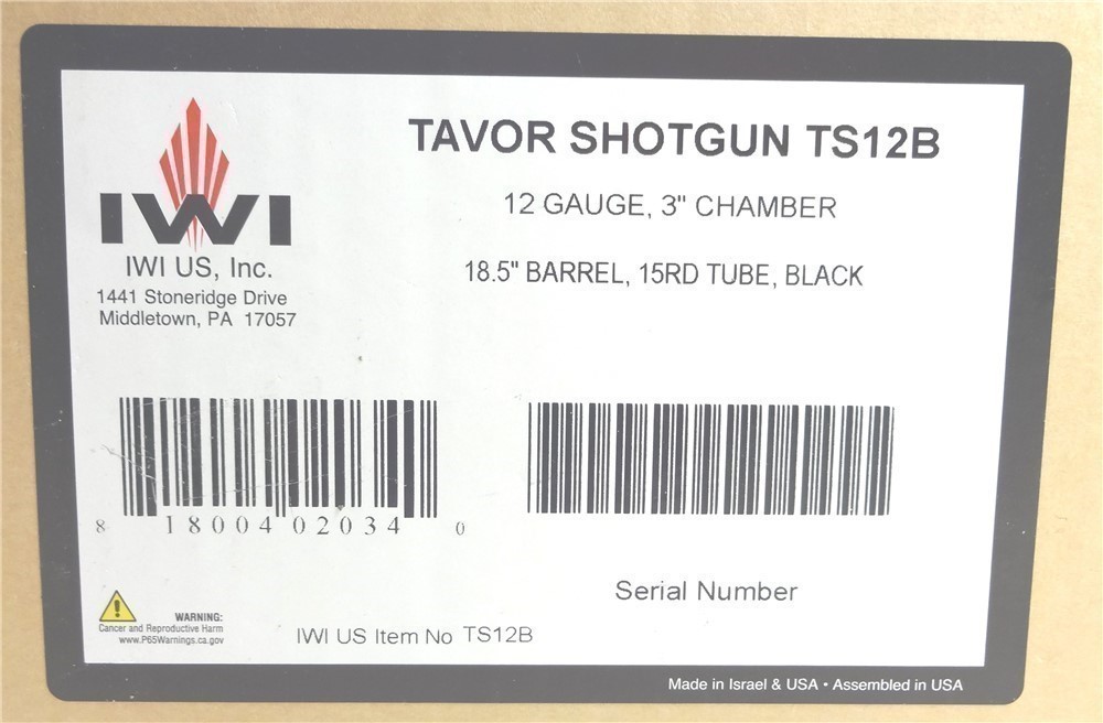 IWI Israeli Tavor TS12 shotgun layaway 12ga 12 gauge-img-21