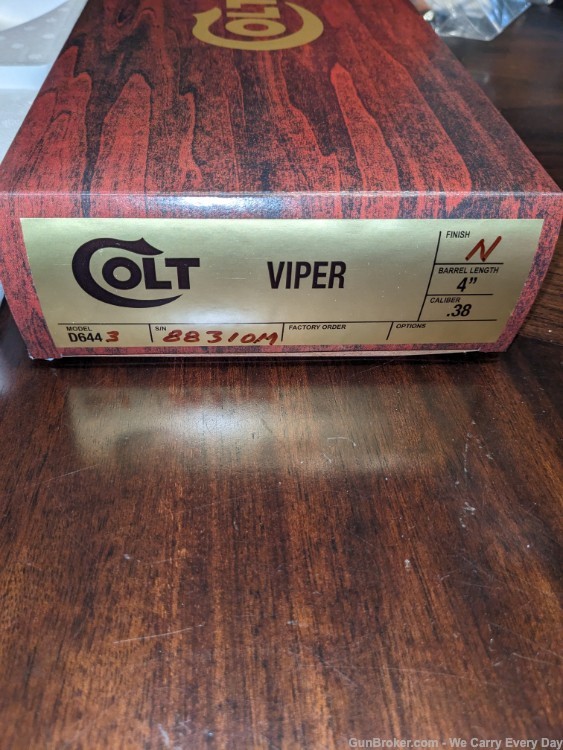 1977 Colt Viper with Box & Papers & Lettered-img-25