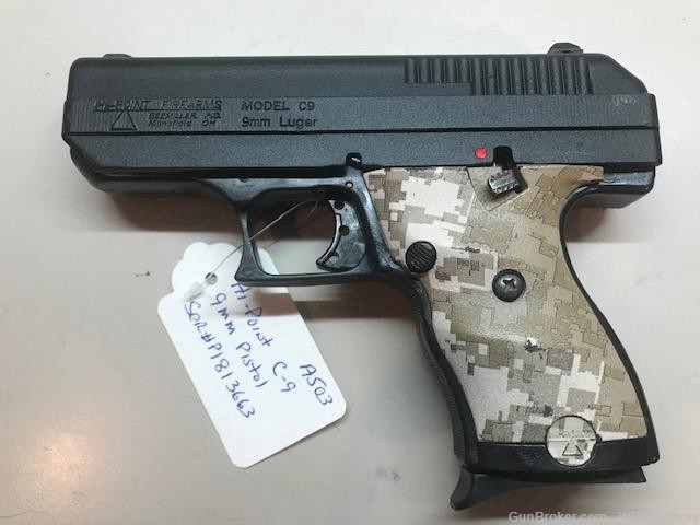 Hi Point C9 Pistol (9MM) with camo grips Like new-img-1