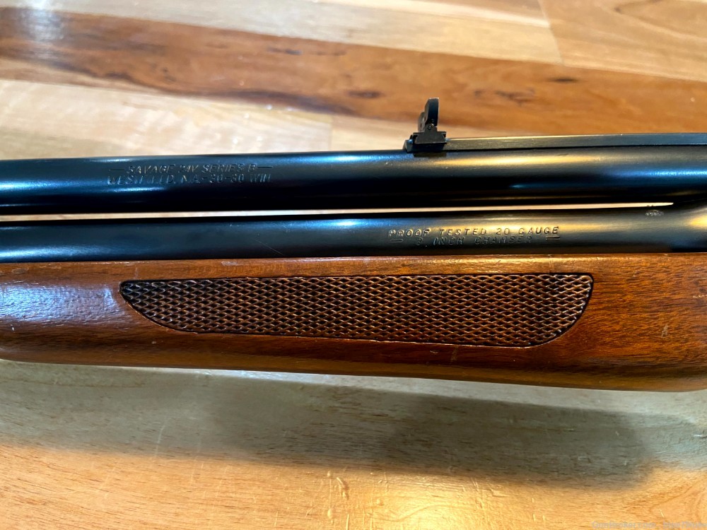 Savage 24v Series B 30-30 winchester 20 gauge 3" rifle shotgun combination -img-4
