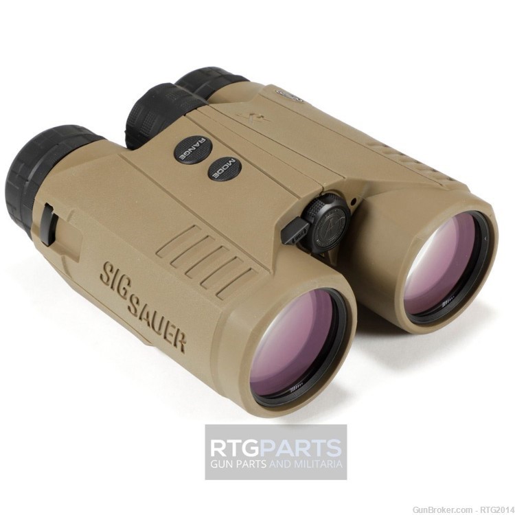 Sig KILO10K-ABS HD Rangefinder Binocular 10x42 FDE W/ Chest Rig & Windmeter-img-2
