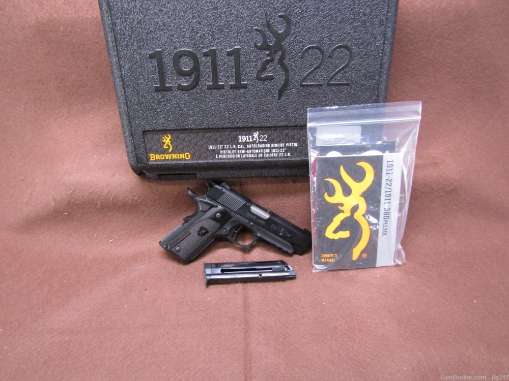 Browning 1911-22 Compact 22 LR Semi Auto Pistol Ambi Safety 10 RD Mag-img-0