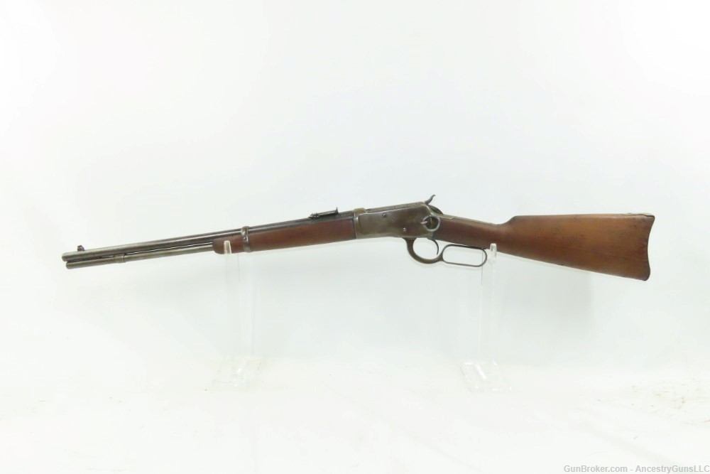 c1914 WINCHESTER 1892 Lever Action Repeating Saddle Ring CARBINE .25-20 WCF-img-1