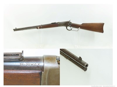 c1914 WINCHESTER 1892 Lever Action Repeating Saddle Ring CARBINE .25-20 WCF