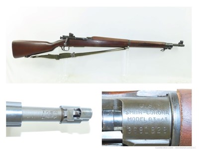 WORLD WAR 2 U.S. SMITH-CORONA M1903A3 .30-06 Bolt Action C&R MILITARY Rifle