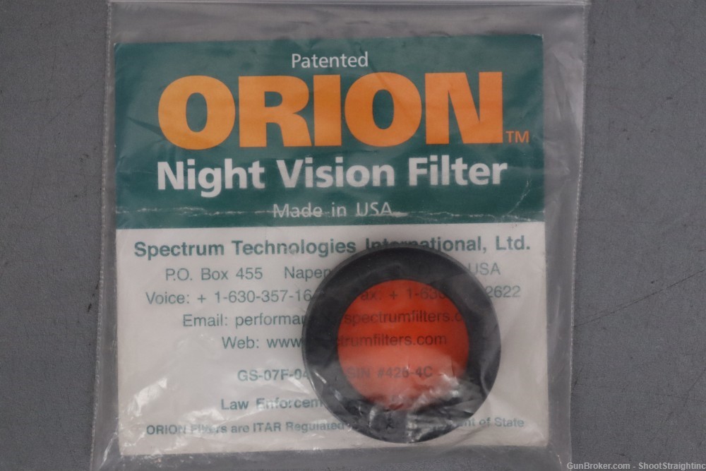 Orion Night Vision Filter - Amber Color - PVS-14-img-1
