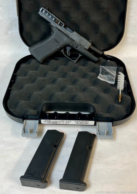 Glock 43X 9mm Semi-Auto Pistol w/Case and 2 Mags-img-0