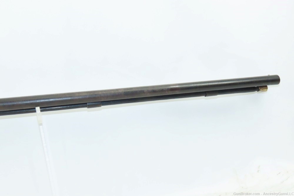 Dog Head Hammers British PERIN GAFF c1860s Antique Double Barrel SHOTGUN   -img-18