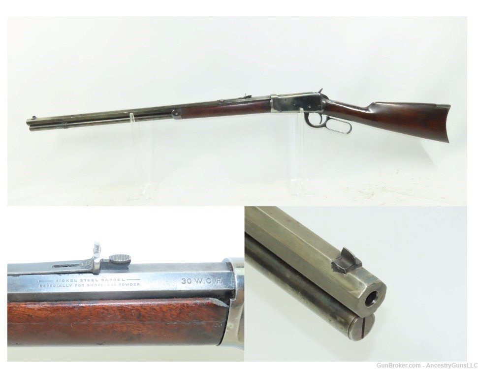 c1903 mfr. WINCHESTER M1894 .30-30 WCF Lever Action C&R Rifle John Browning-img-0