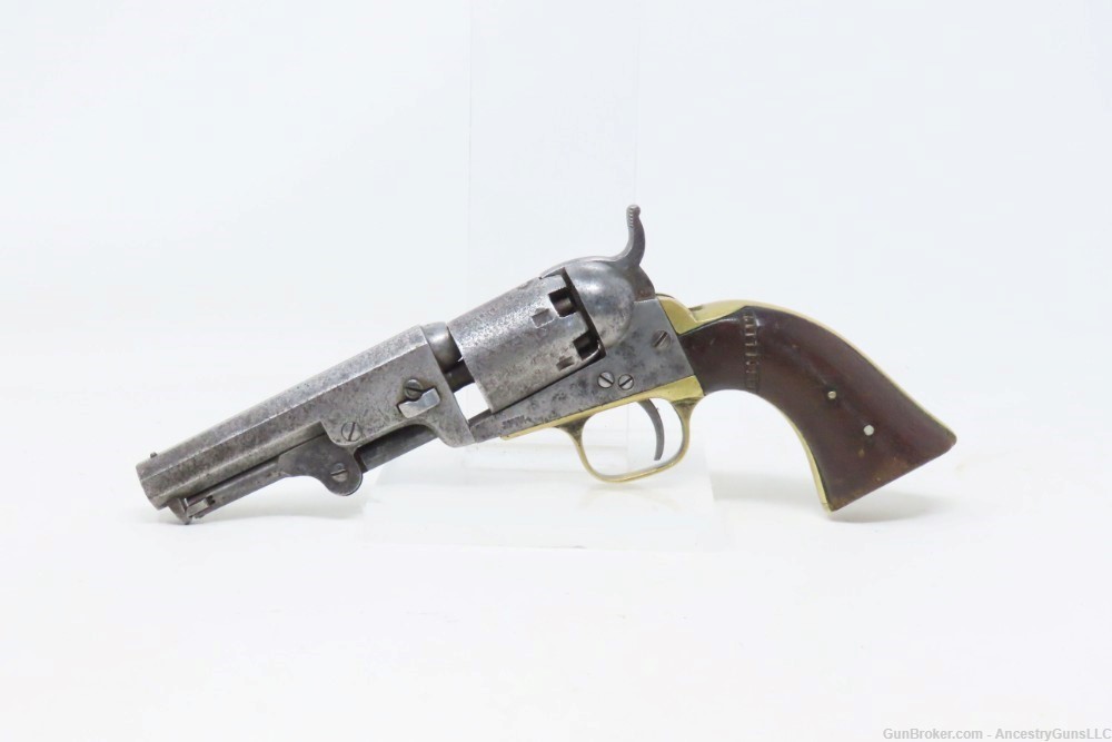 c1862 mfr. COLT Antique CIVIL WAR .31 Percussion Model 1849 POCKET Revolver-img-1