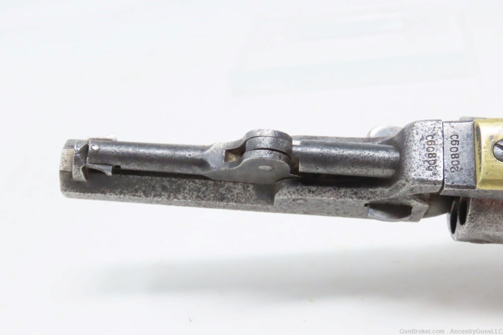 c1862 mfr. COLT Antique CIVIL WAR .31 Percussion Model 1849 POCKET Revolver-img-12