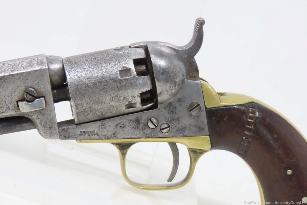 c1862 mfr. COLT Antique CIVIL WAR .31 Percussion Model 1849 POCKET Revolver-img-3