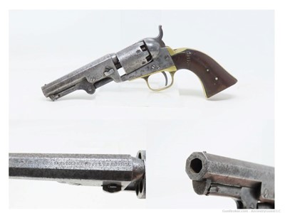 c1862 mfr. COLT Antique CIVIL WAR .31 Percussion Model 1849 POCKET Revolver