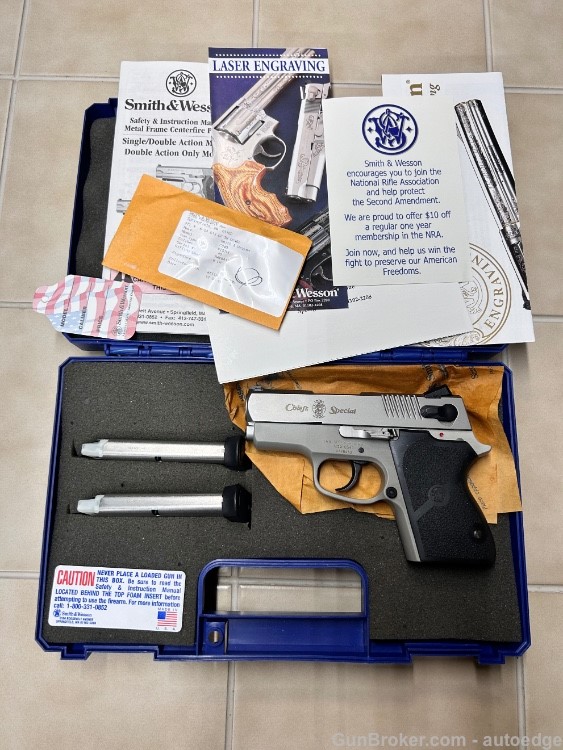 Scarce Smith & Wesson CS40 Chiefs Special .40 S&W MCS40 3.25" Factory Boxed-img-0