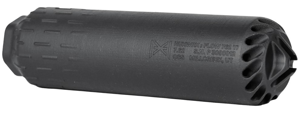 Huxwrx Flow 7.62 Titanium Silencer, Black (2748)-img-0