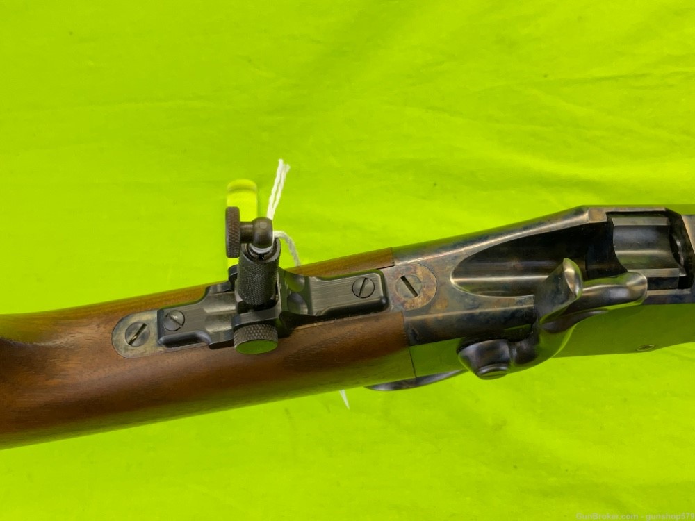 C Sharps 1875 Sporting Rifle 26 Inch Octagon 45-70 Tang Sight Globe Front -img-17
