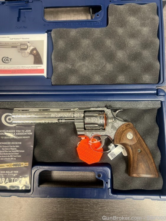 COLT PYTHON ENGRAVED 357 MAG 6'' 6-RD REVOLVER Limited Edition-img-3