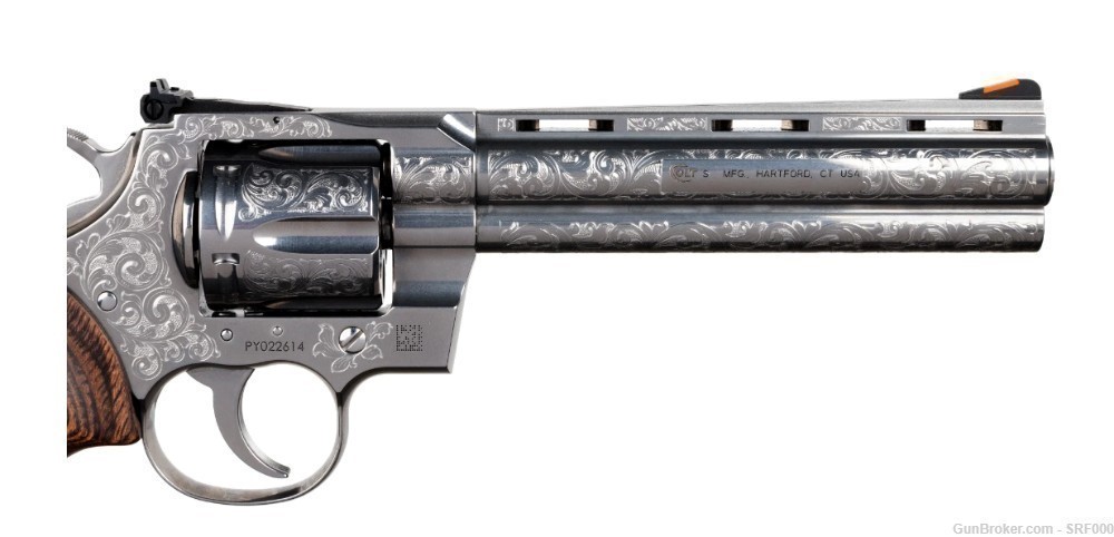 COLT PYTHON ENGRAVED 357 MAG 6'' 6-RD REVOLVER Limited Edition-img-1