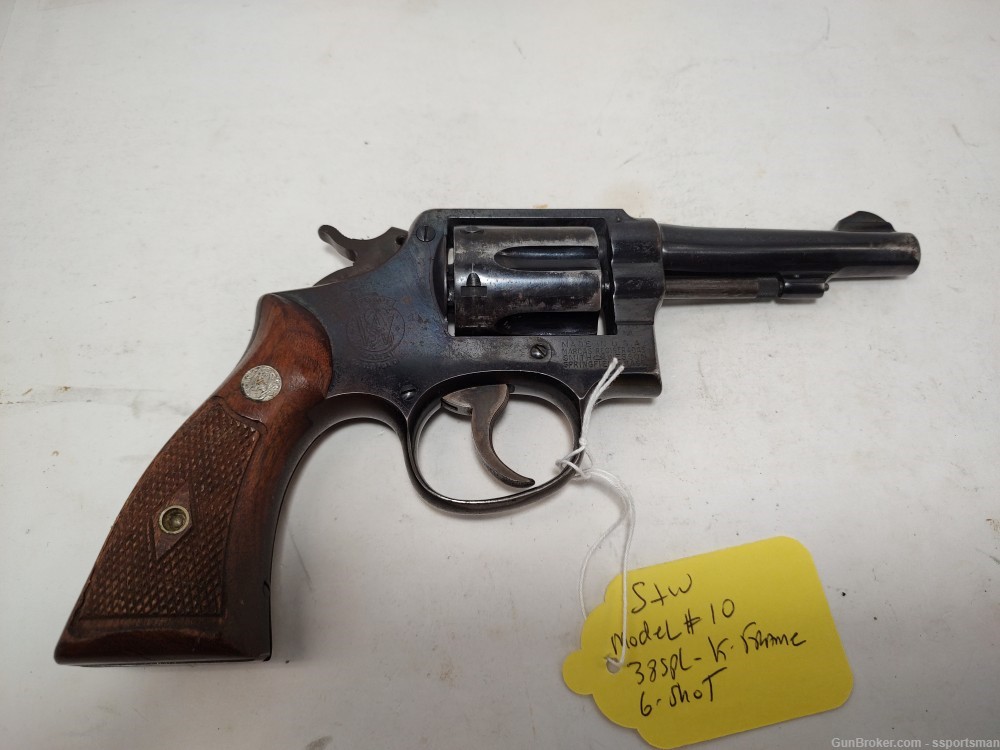Smith & Wesson S&W M&P pre model 10 six shot .38 special revolver-img-1