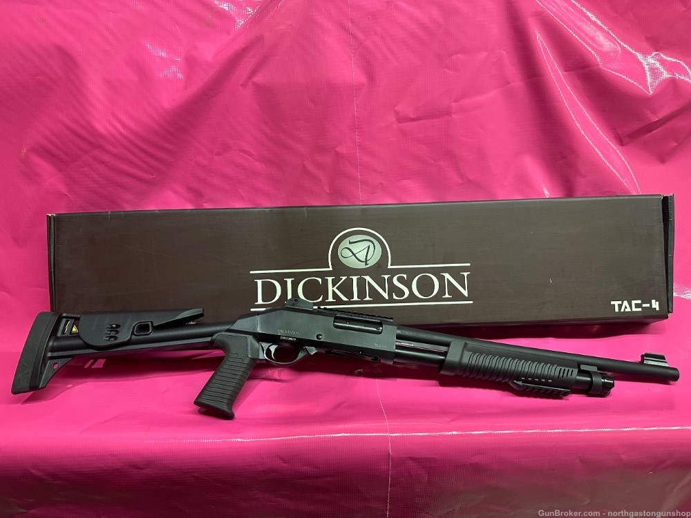 Dickinson Tac-4 12 gauge tactical home defense pump shotgun-img-0