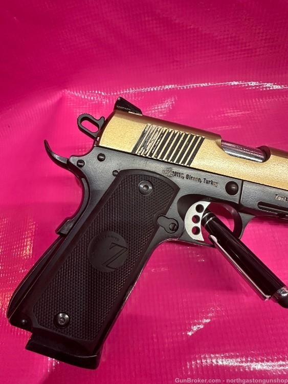 Zenith firearms MC1911C commander gold with rail 4.25”-img-4