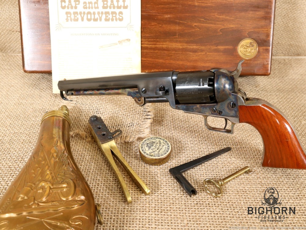 Colt, Model 1851 Navy, Black Powder .36 Cal. Percussion Revolver with Box-img-3
