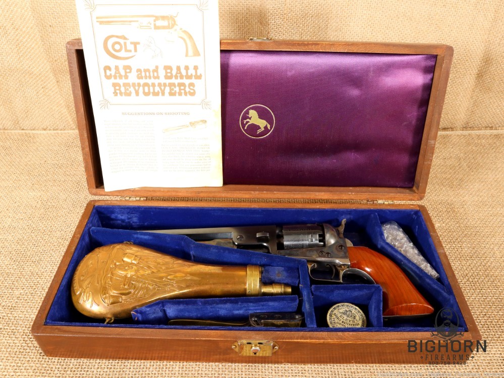 Colt, Model 1851 Navy, Black Powder .36 Cal. Percussion Revolver with Box-img-1