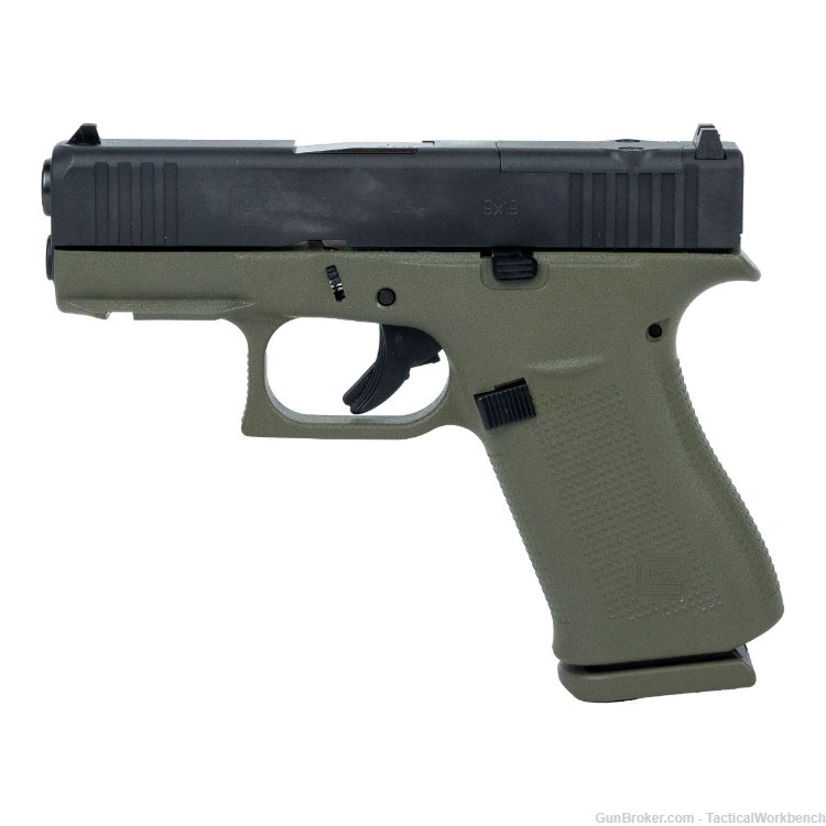 Glock 43X MOS Battlefield Green, 10rd, 2 Mags -img-4