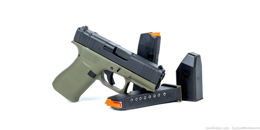 Glock 43X MOS Battlefield Green, 10rd, 2 Mags -img-2